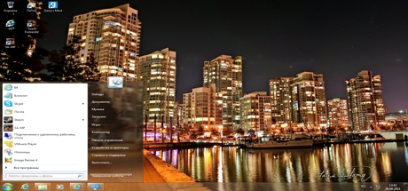 Огни большого города - тема для Windows 7